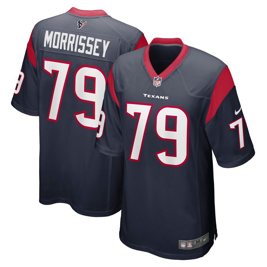Men Houston Texans #79 Jimmy Morrissey Nike Navy Game NFL Jersey